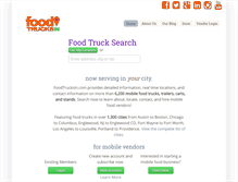 Tablet Screenshot of foodtrucksin.com